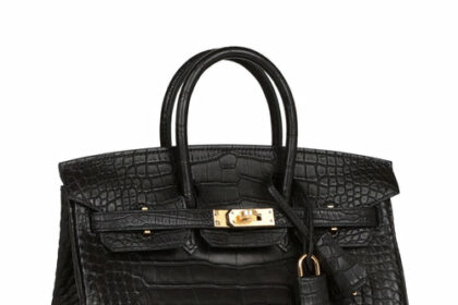 Hermès Birkin 25 Black Matte Alligator Gold Hardware