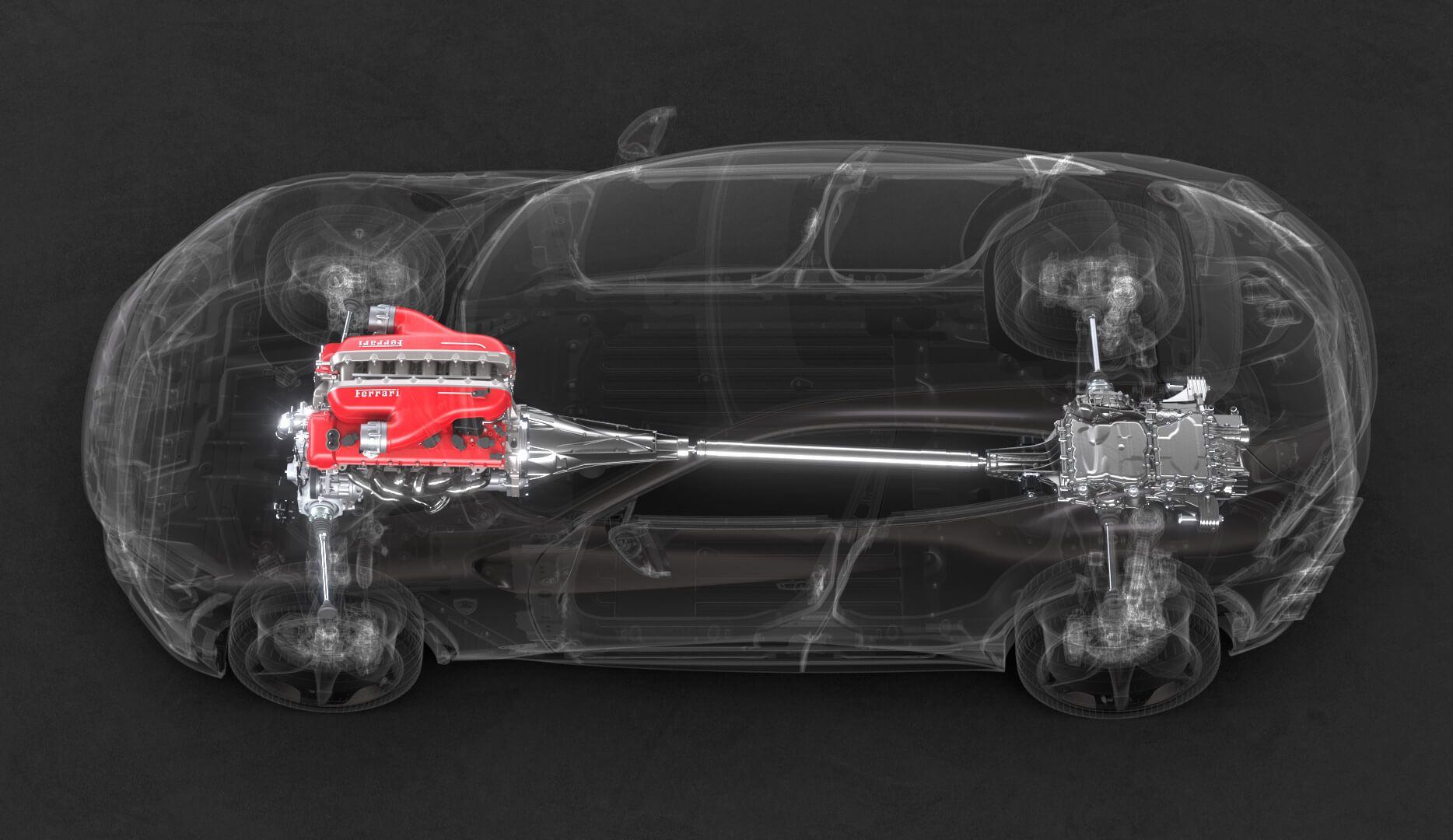 Official Ferrari Purosangue powertrain study