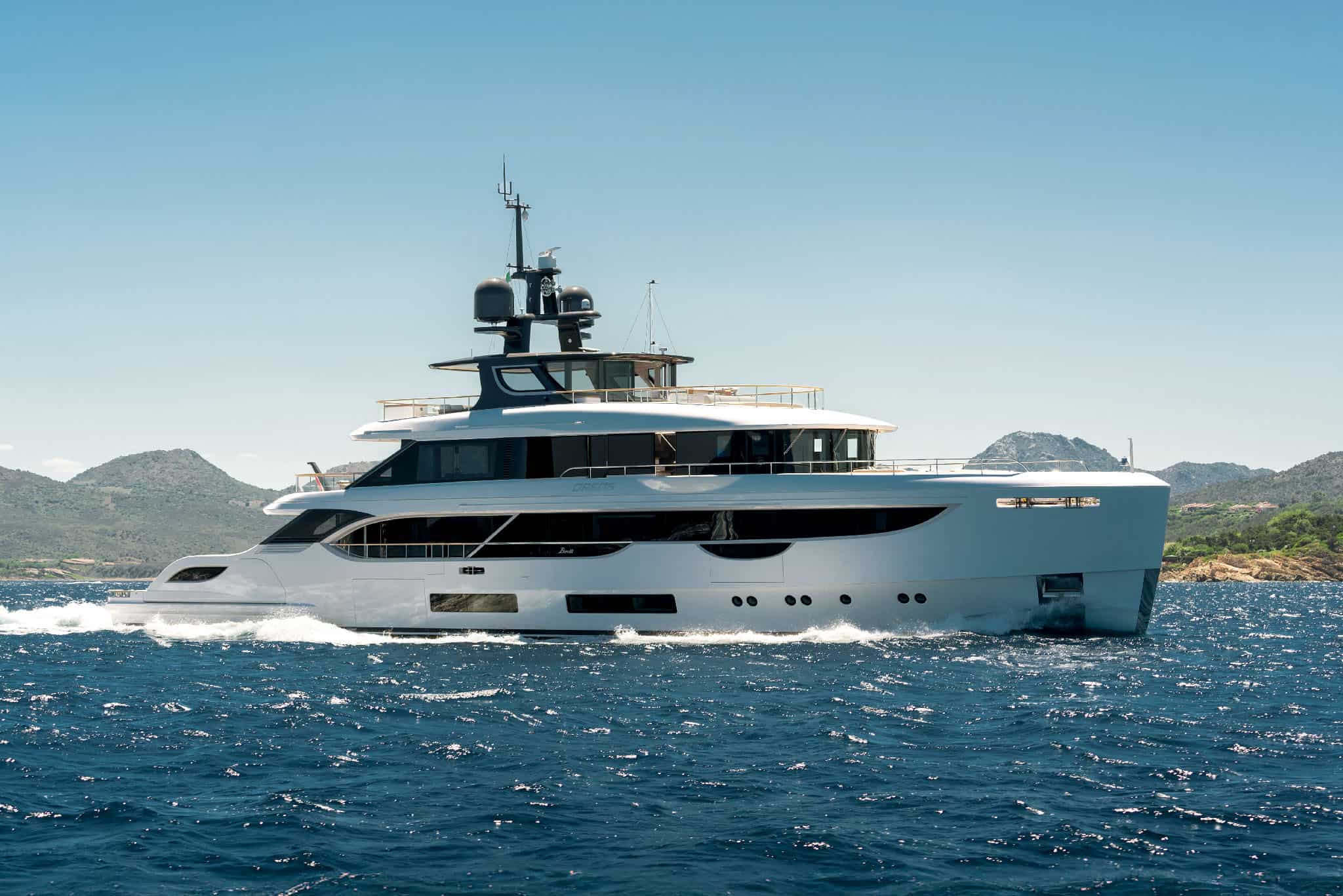 Benetti Oasis 40M Oreos underway at sea