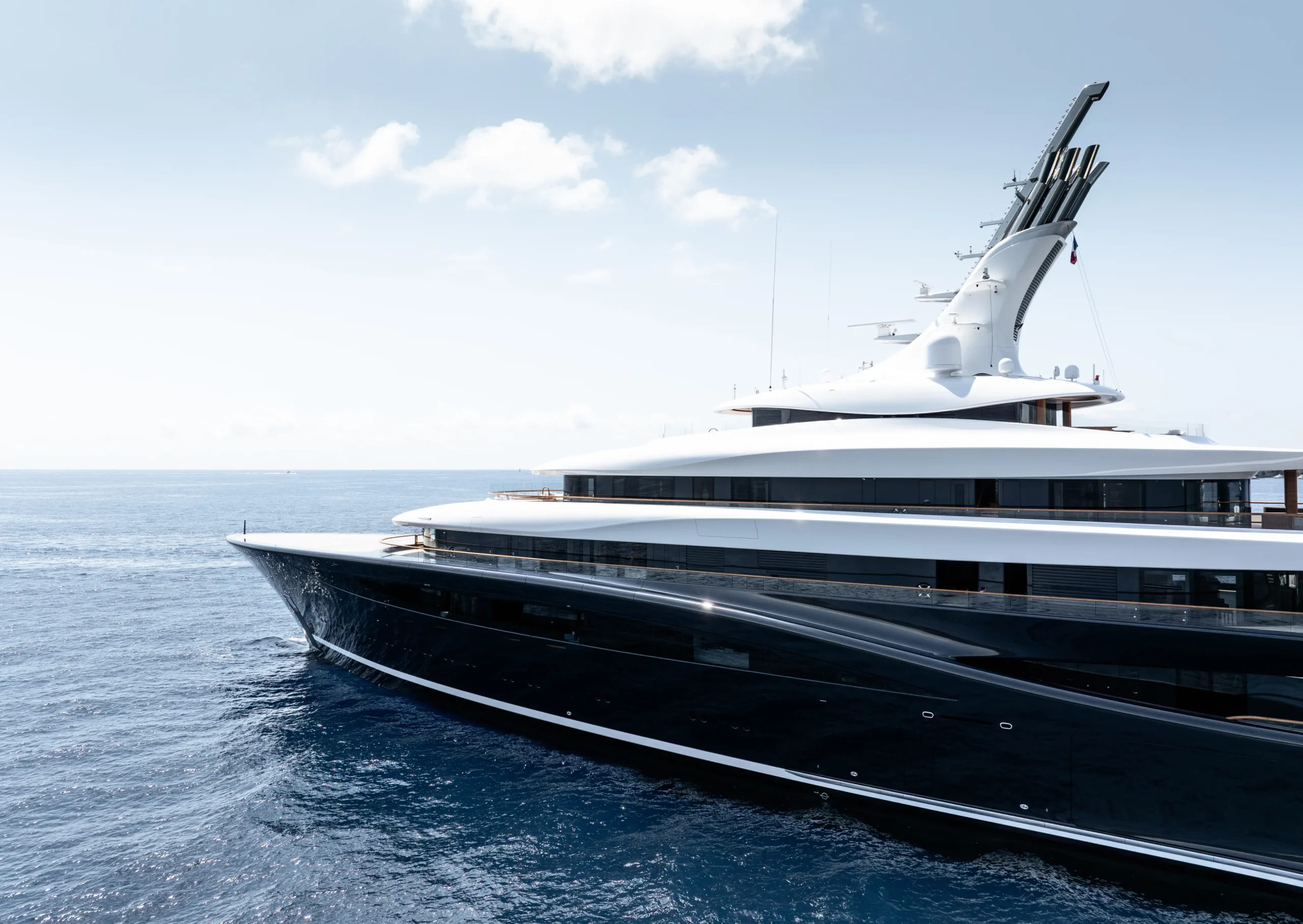 Feadship BREAKTHROUGH superyacht underway at sea