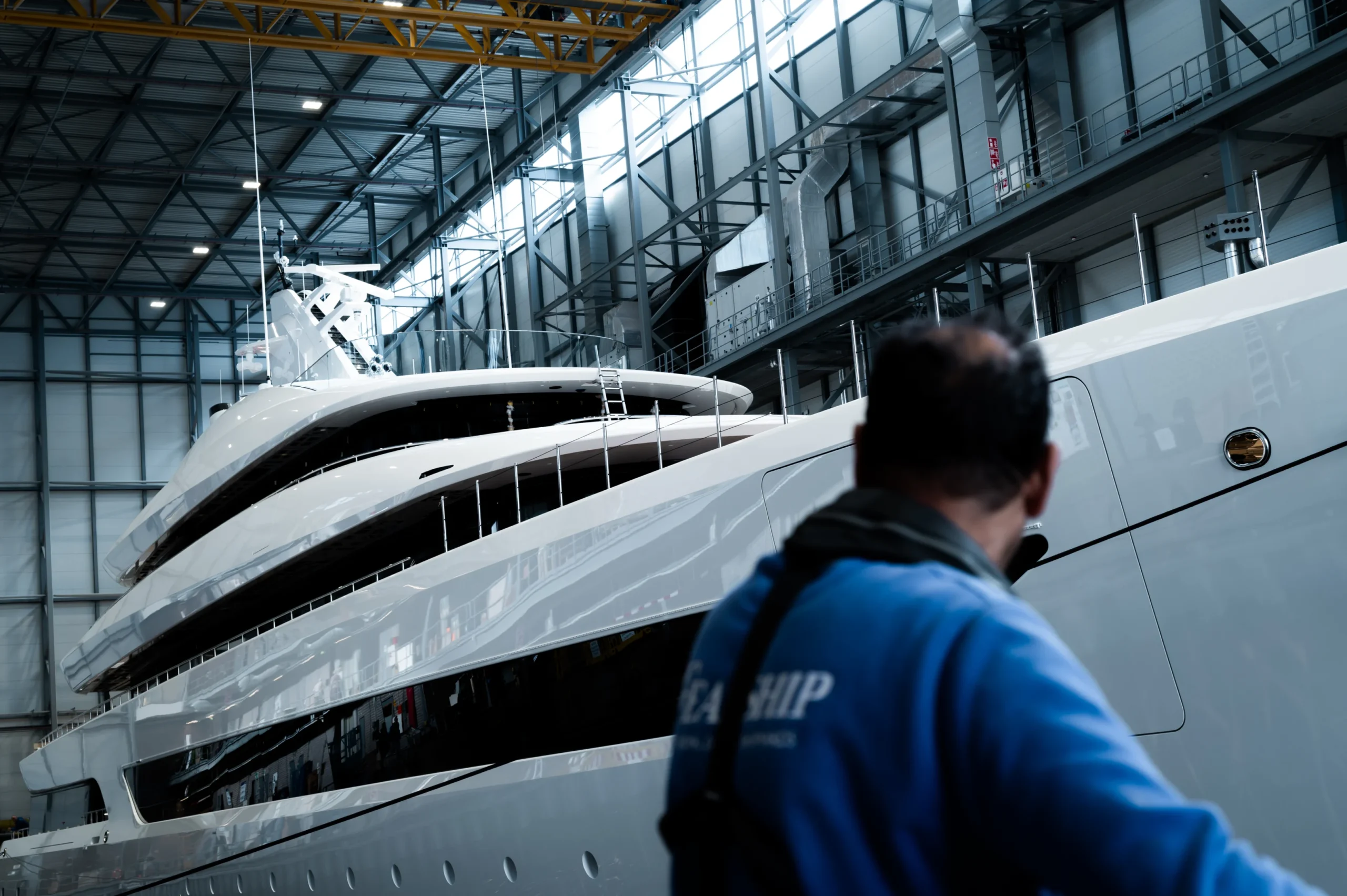Feadship Milky Way Project 828 during its 2026 launch
