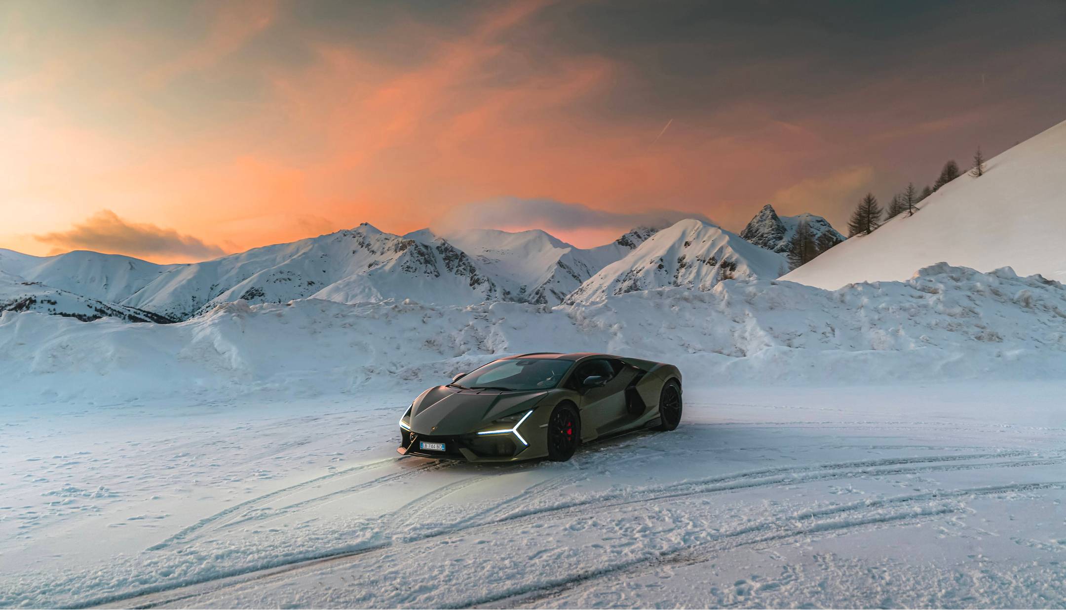 Lamborghini Revuelto exterior in an official gallery image