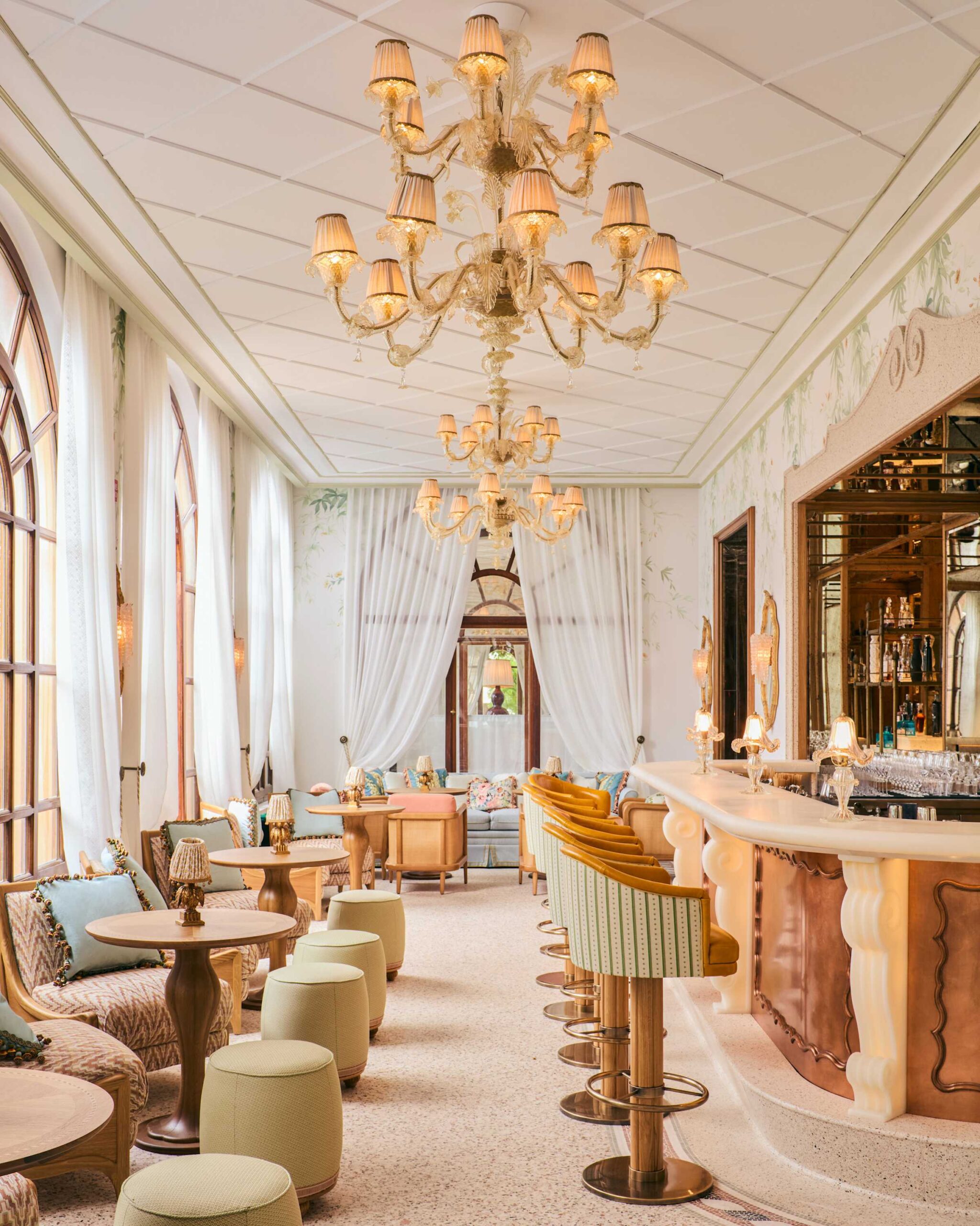 Baratta Sedici bar interior at Splendido in Portofino
