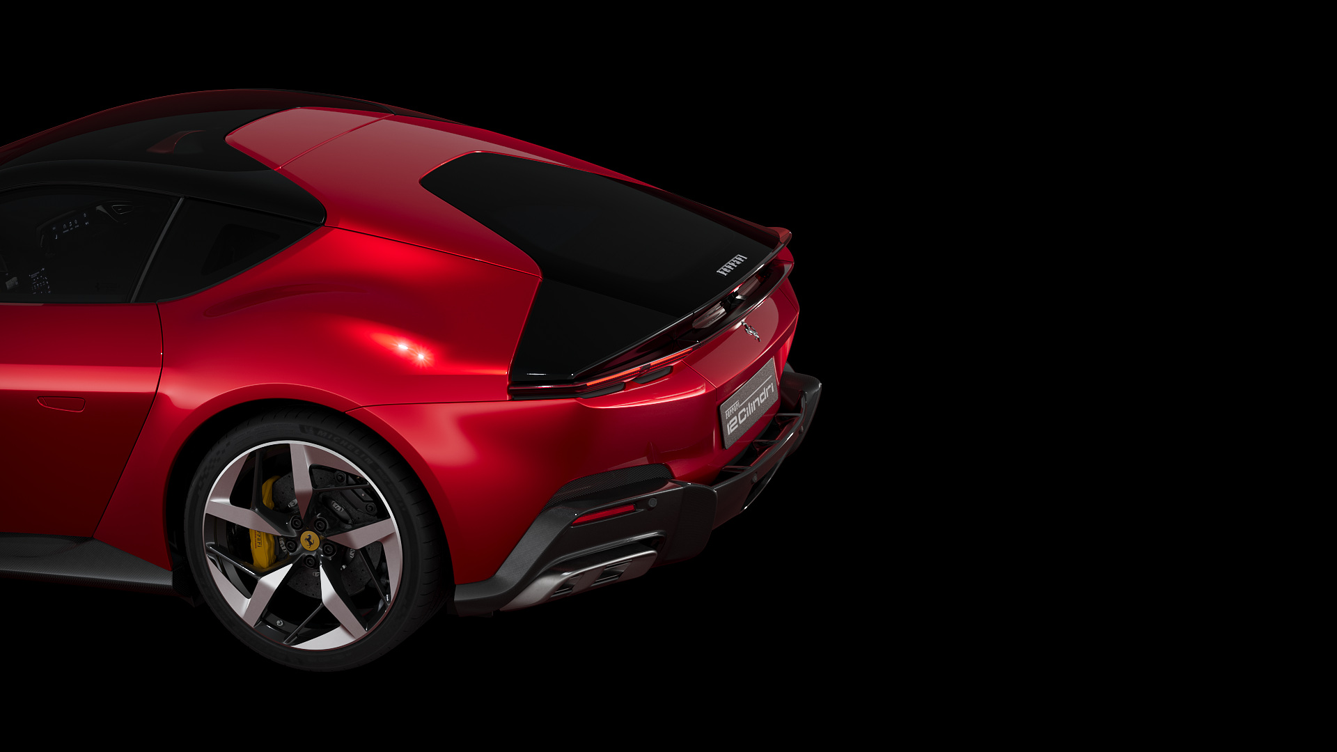 The rear surfaces shown in their lowered position