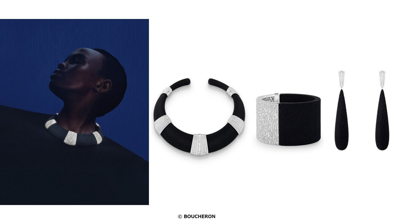 Sable Noir: official worn and isolated jewellery composition