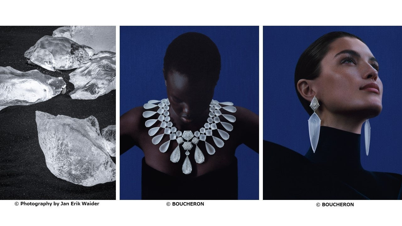 Iceberg: official landscape and worn jewellery study