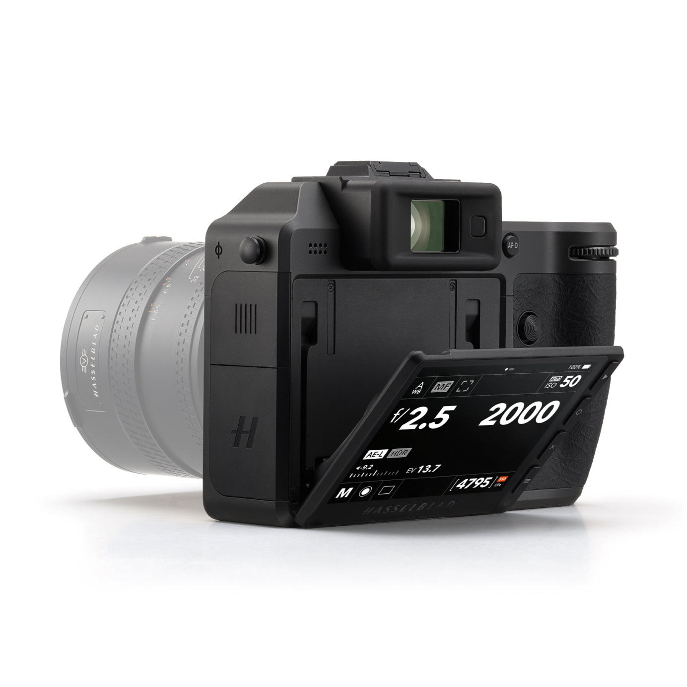 Official rear three-quarter view of X2D II 100C with the display tilted