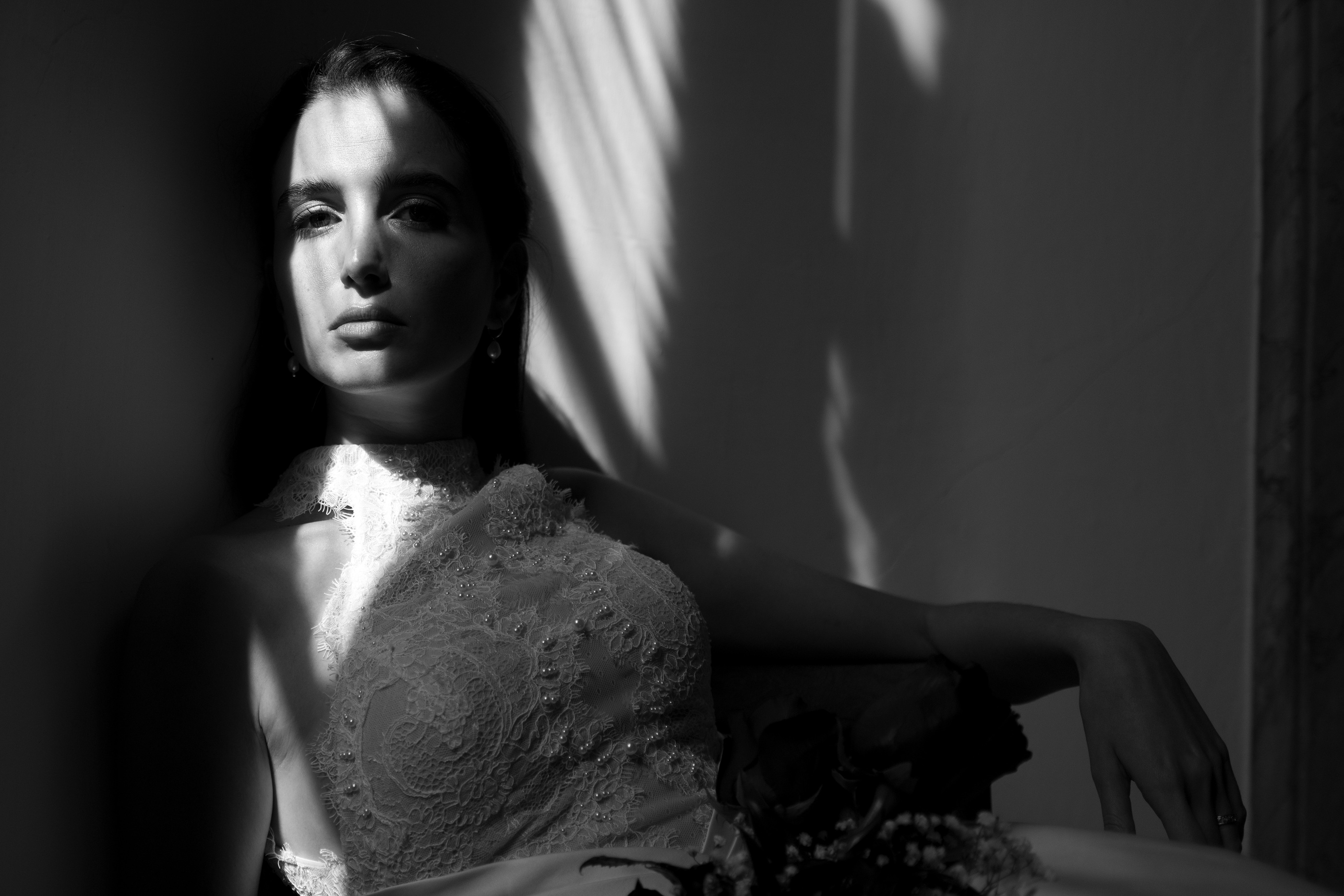 Monochrome portrait published in the official product presentation