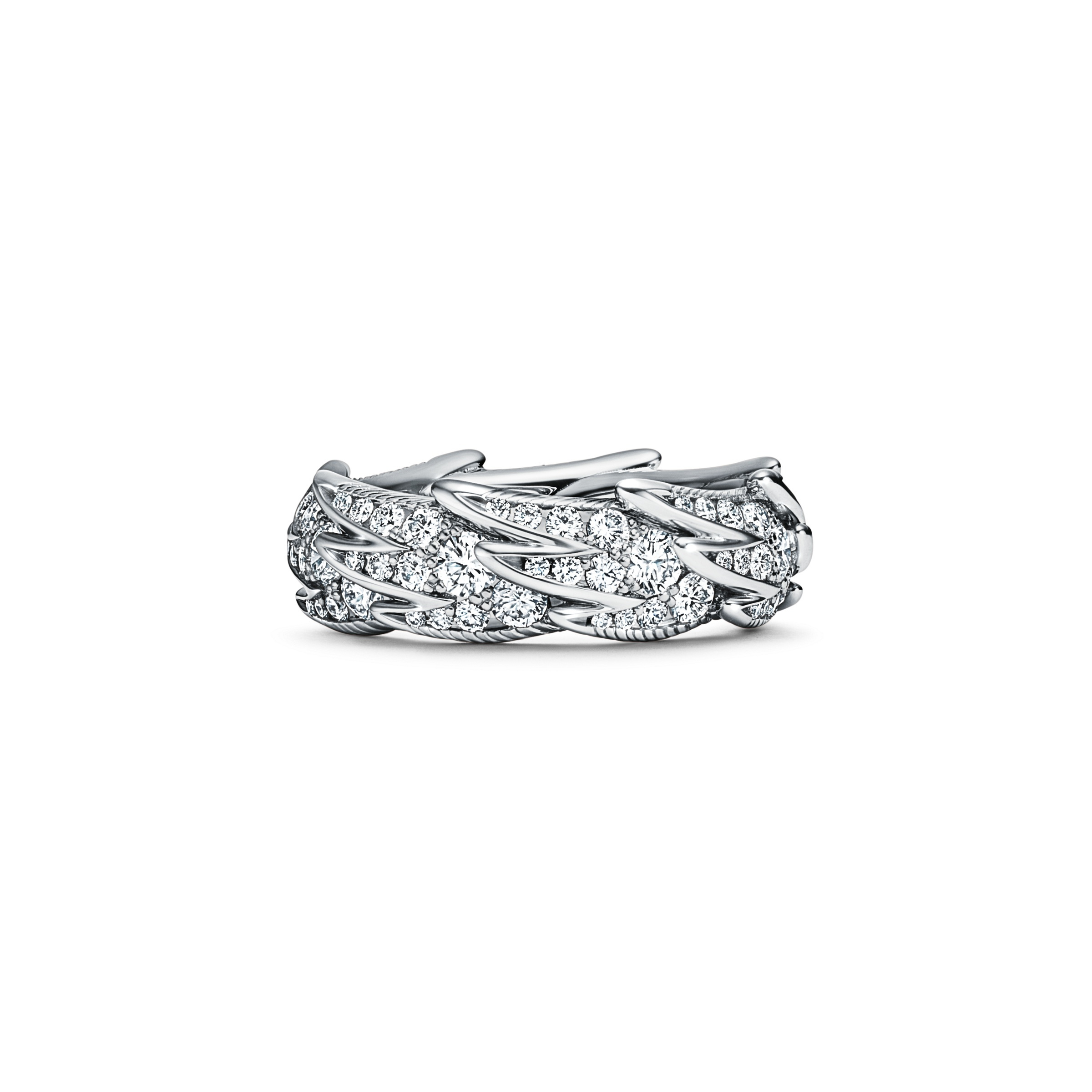 A broad Wings ring, photographed as a complete object