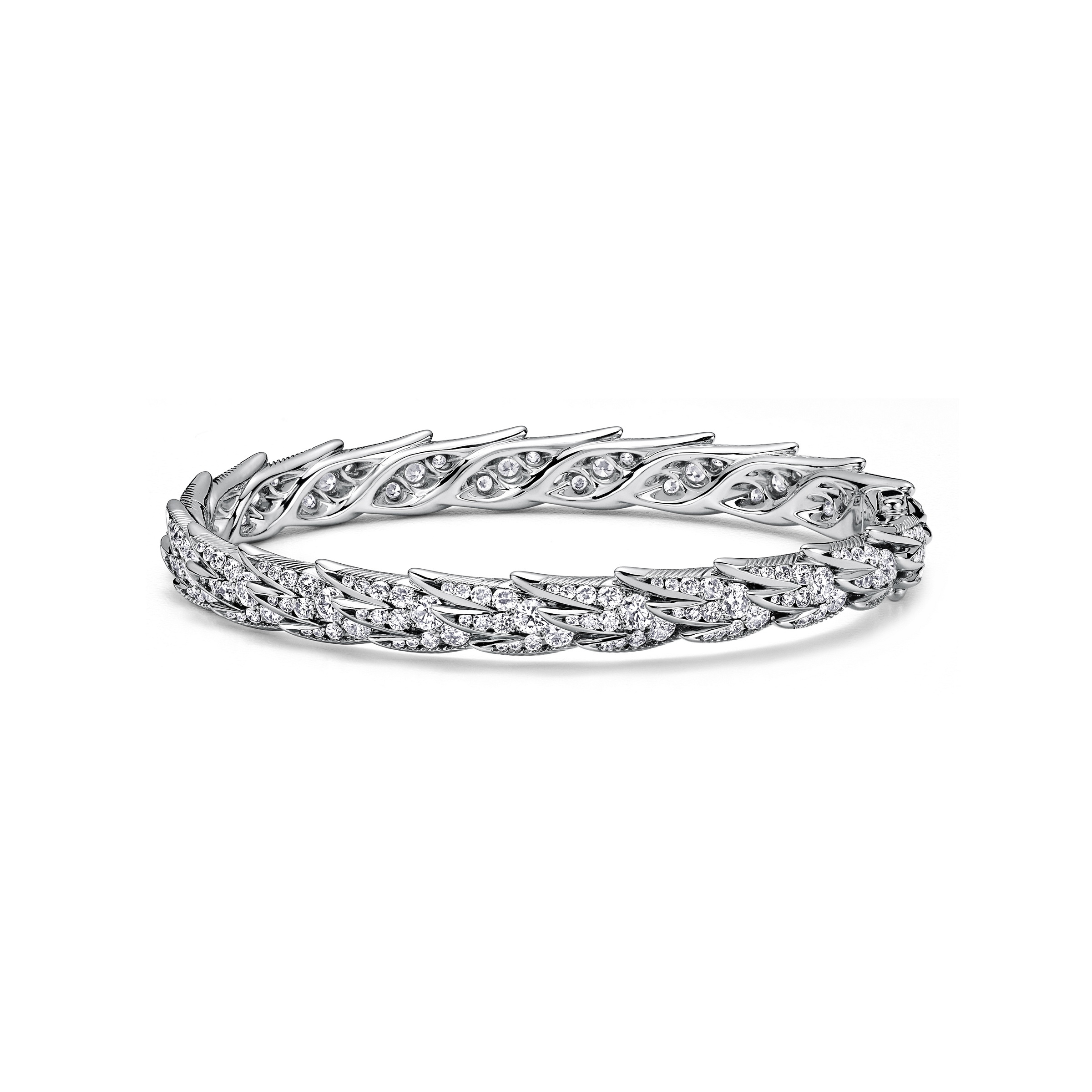 A Wings bangle with its complete curved outline visible