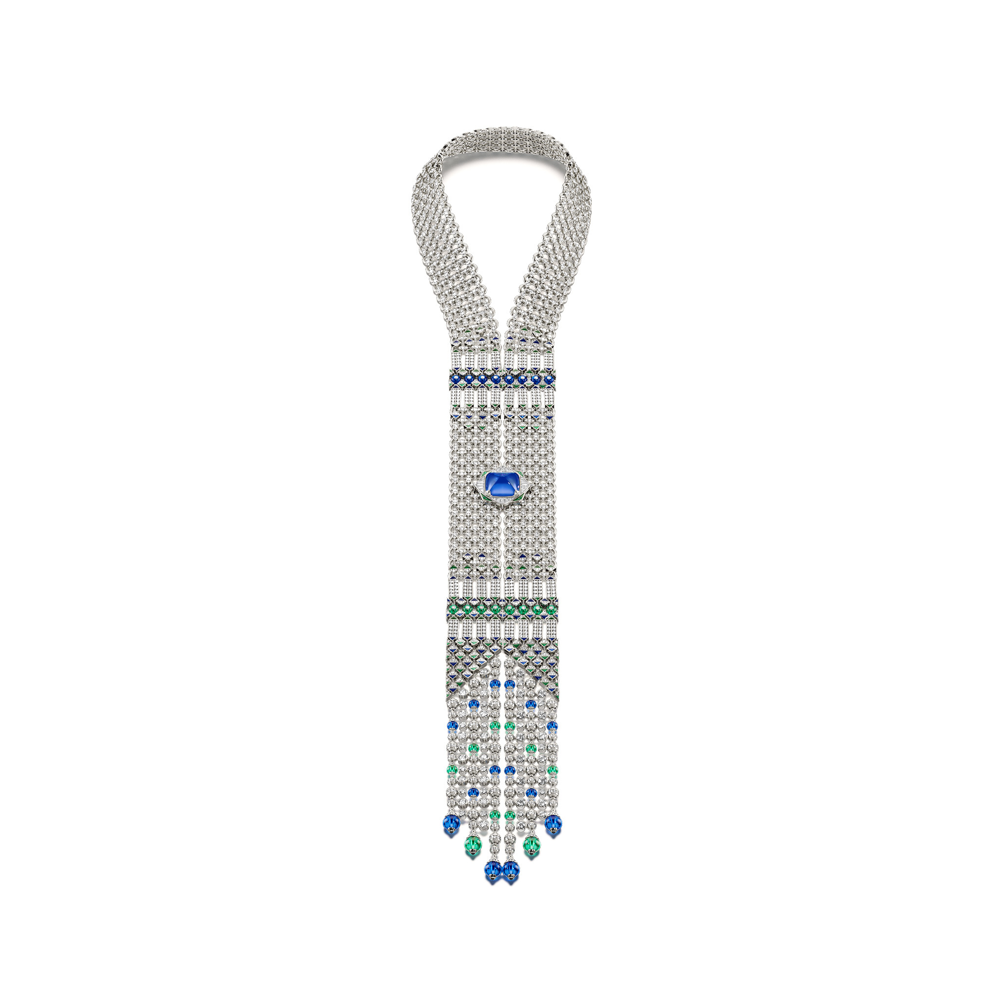 The complete Seres Scarf jewel in its official studio view