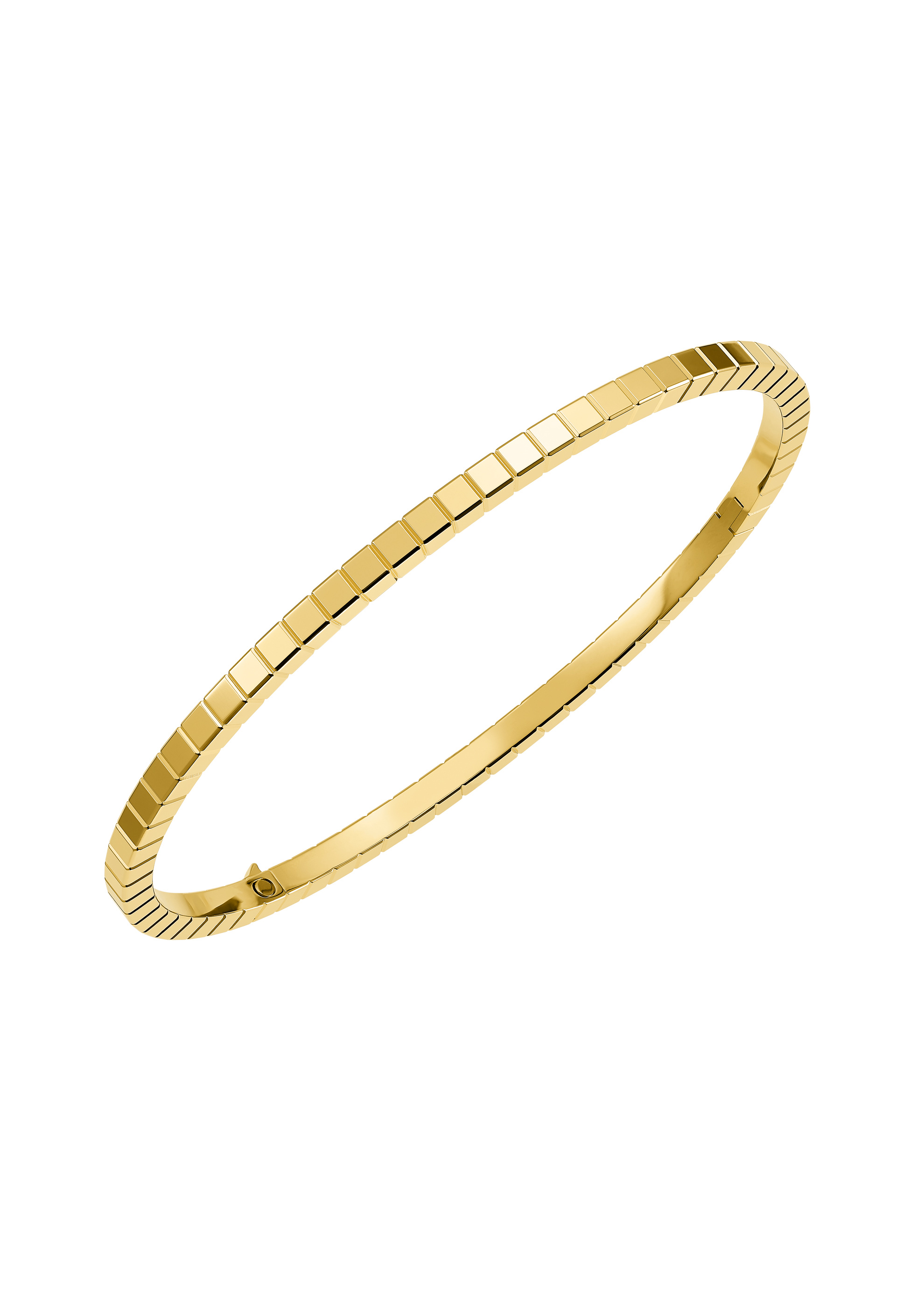 Ice Cube bracelet in the yellow-gold studio view