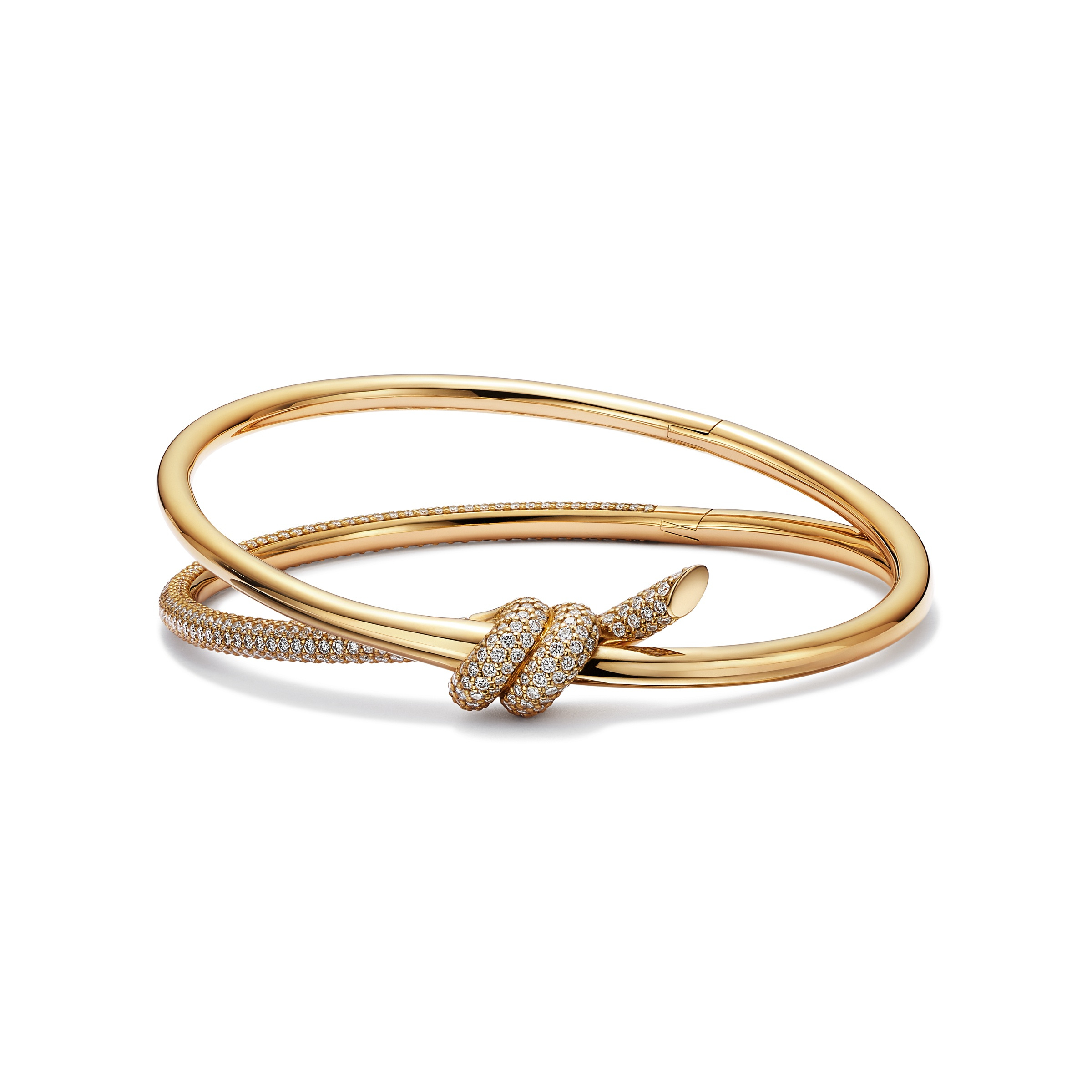 The diamond-set double-wrap Knot bangle