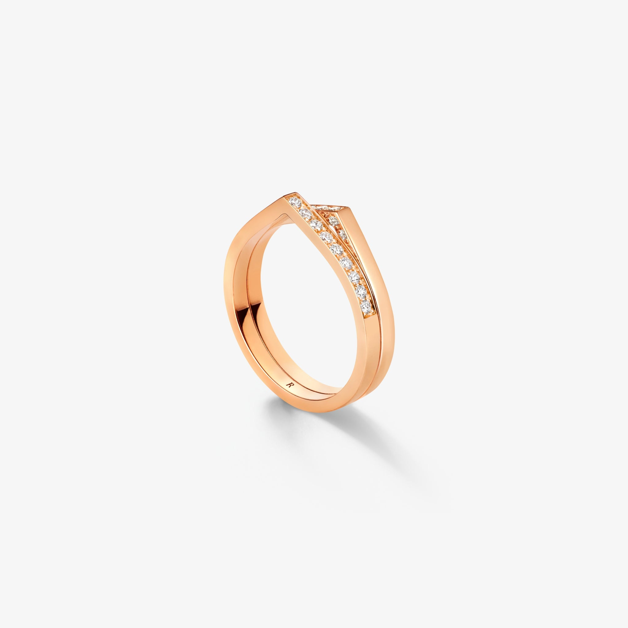 A two-row Antifer ring showing the repeated rise of the bands