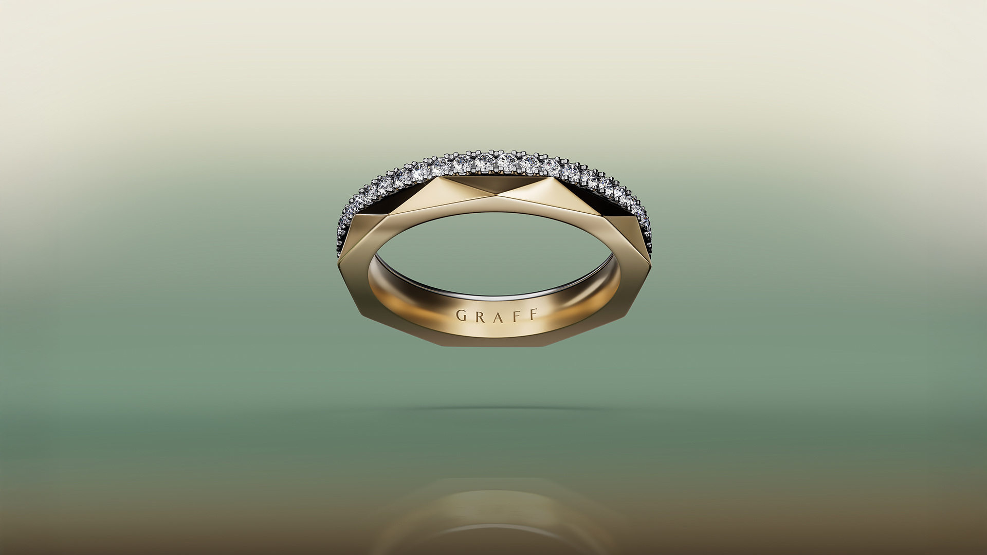 Laurence Graff Signature band ring in the official wide view