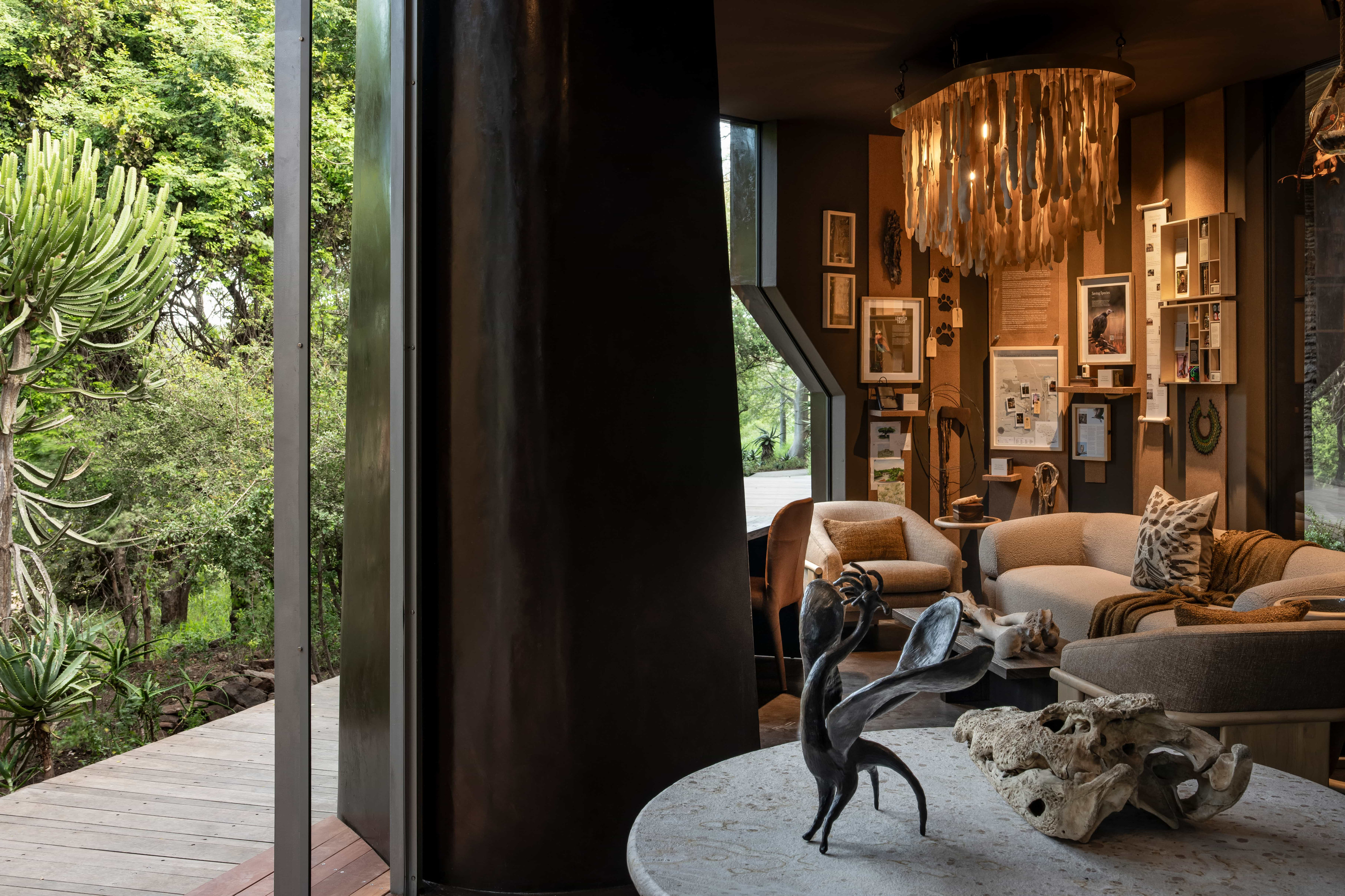 Conservation Lounge and display setting in the official refurbishment image sequence.