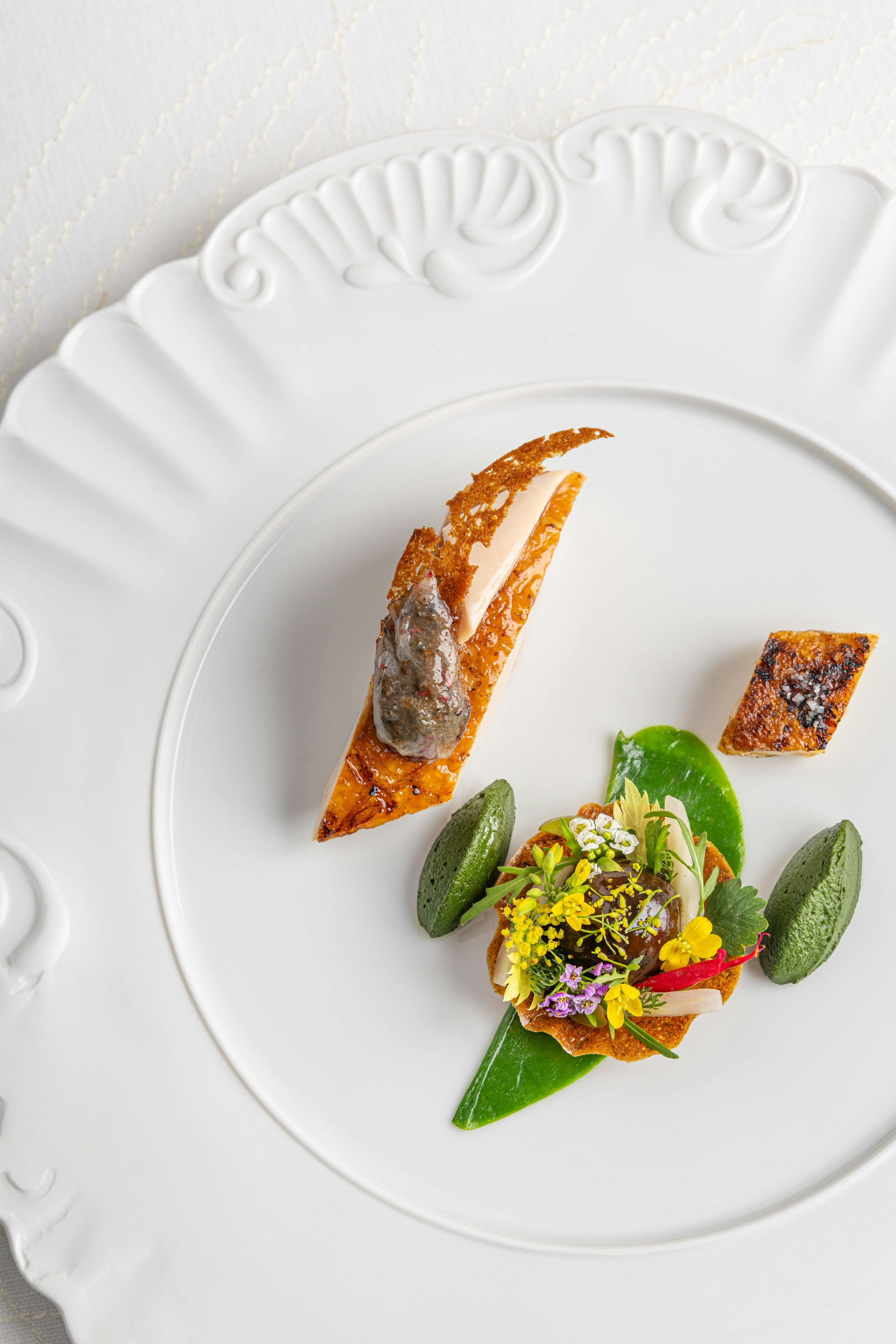 Poularde composition from Cheval Blanc Paris’ official Plénitude gallery.