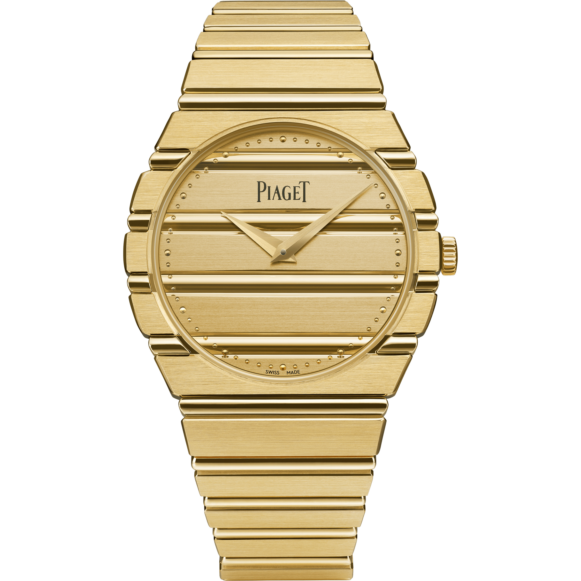 Polo 79 G0A49150 viewed from the front, showing its continuous horizontal lines.