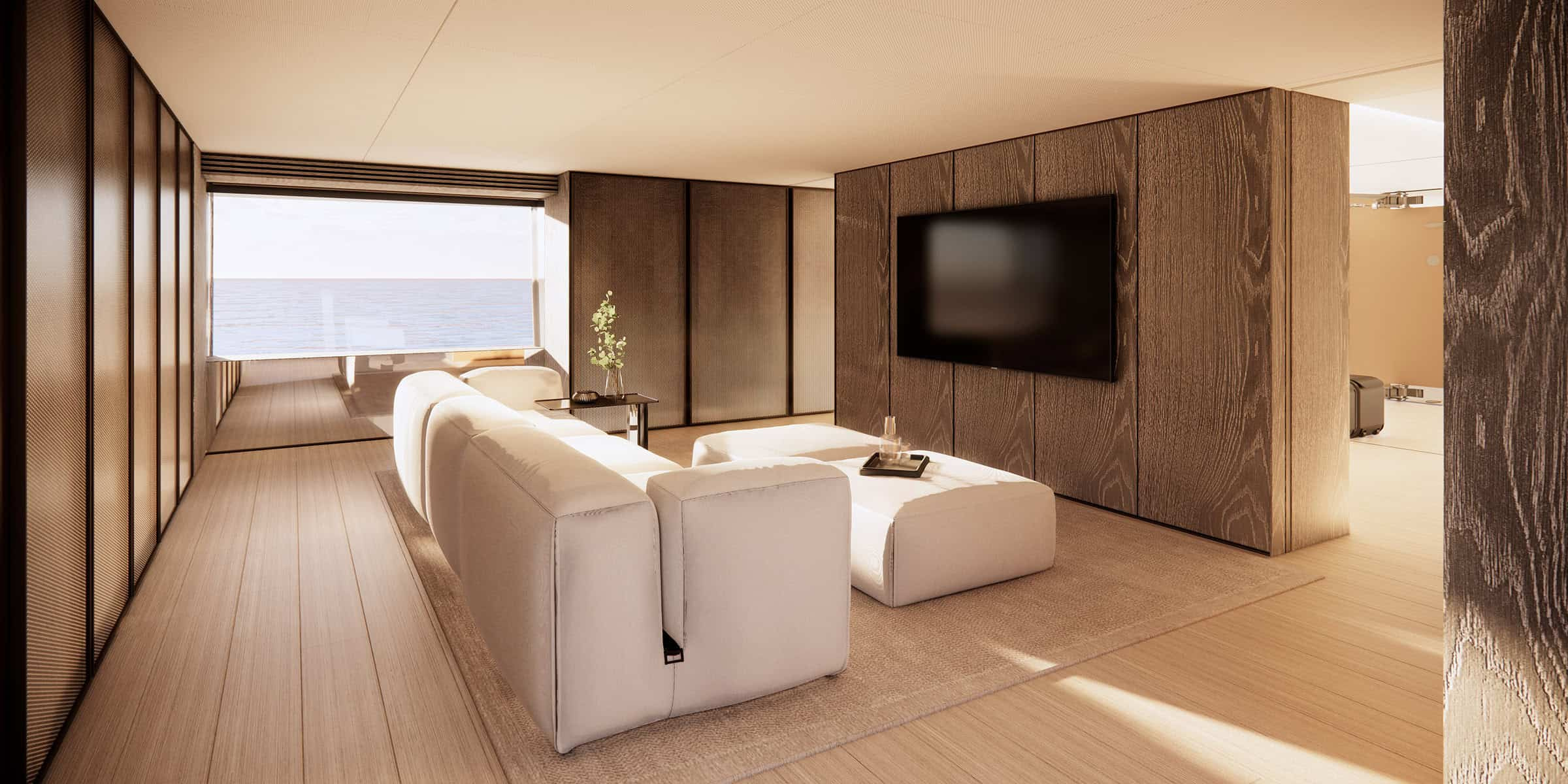 Oasis 42M saloon from Benetti’s official project visualisations.