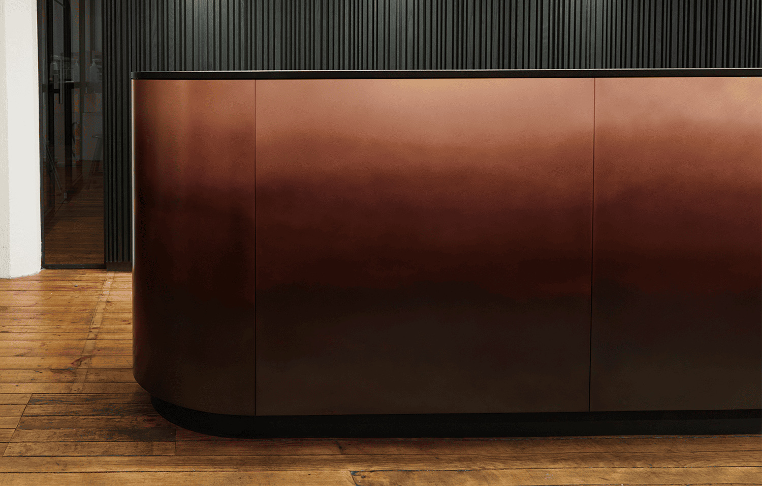 The reception application shows the DeMarea tonal movement at architectural scale.