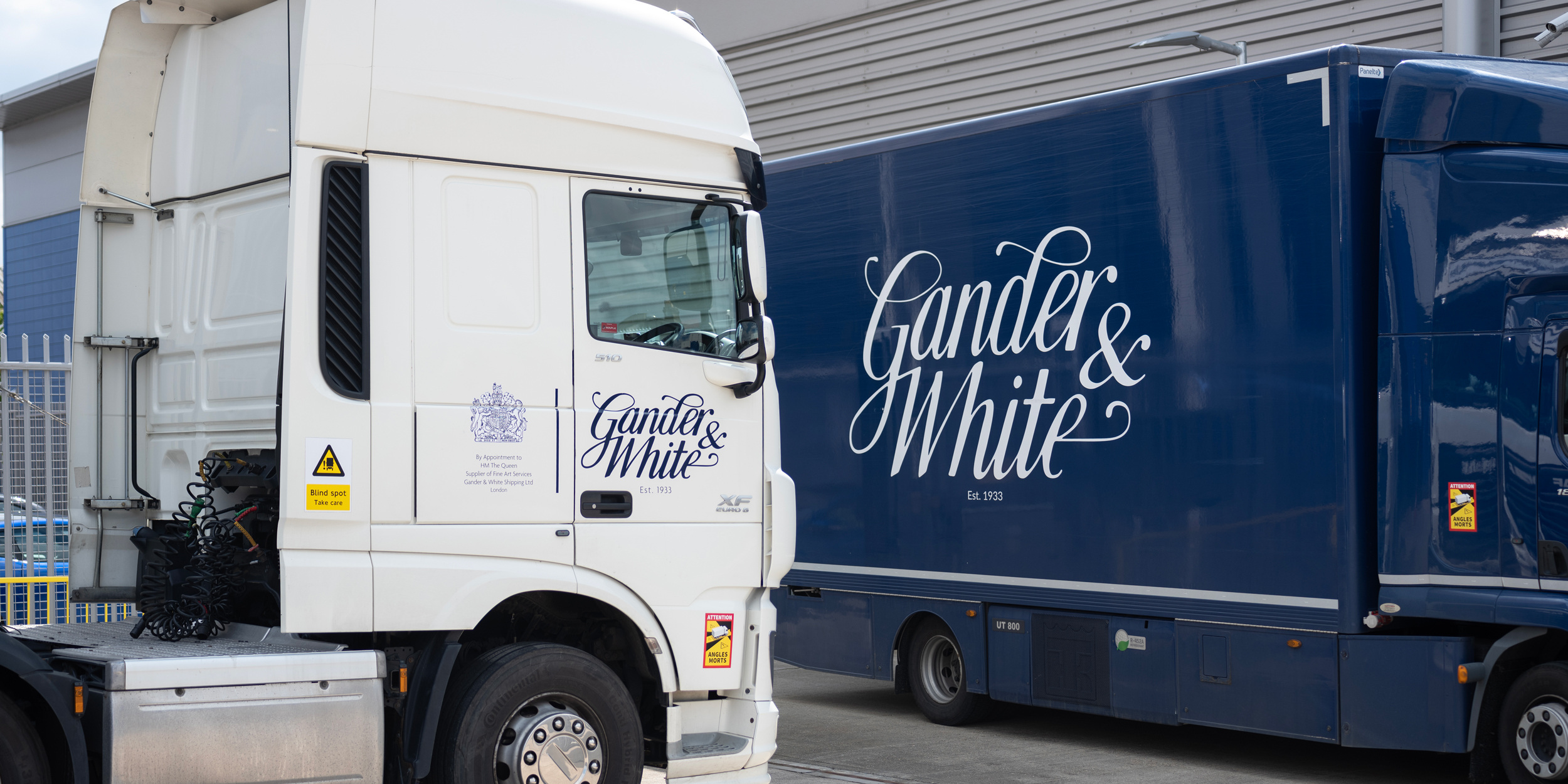 Gander & White transport vehicle in official logistics imagery.