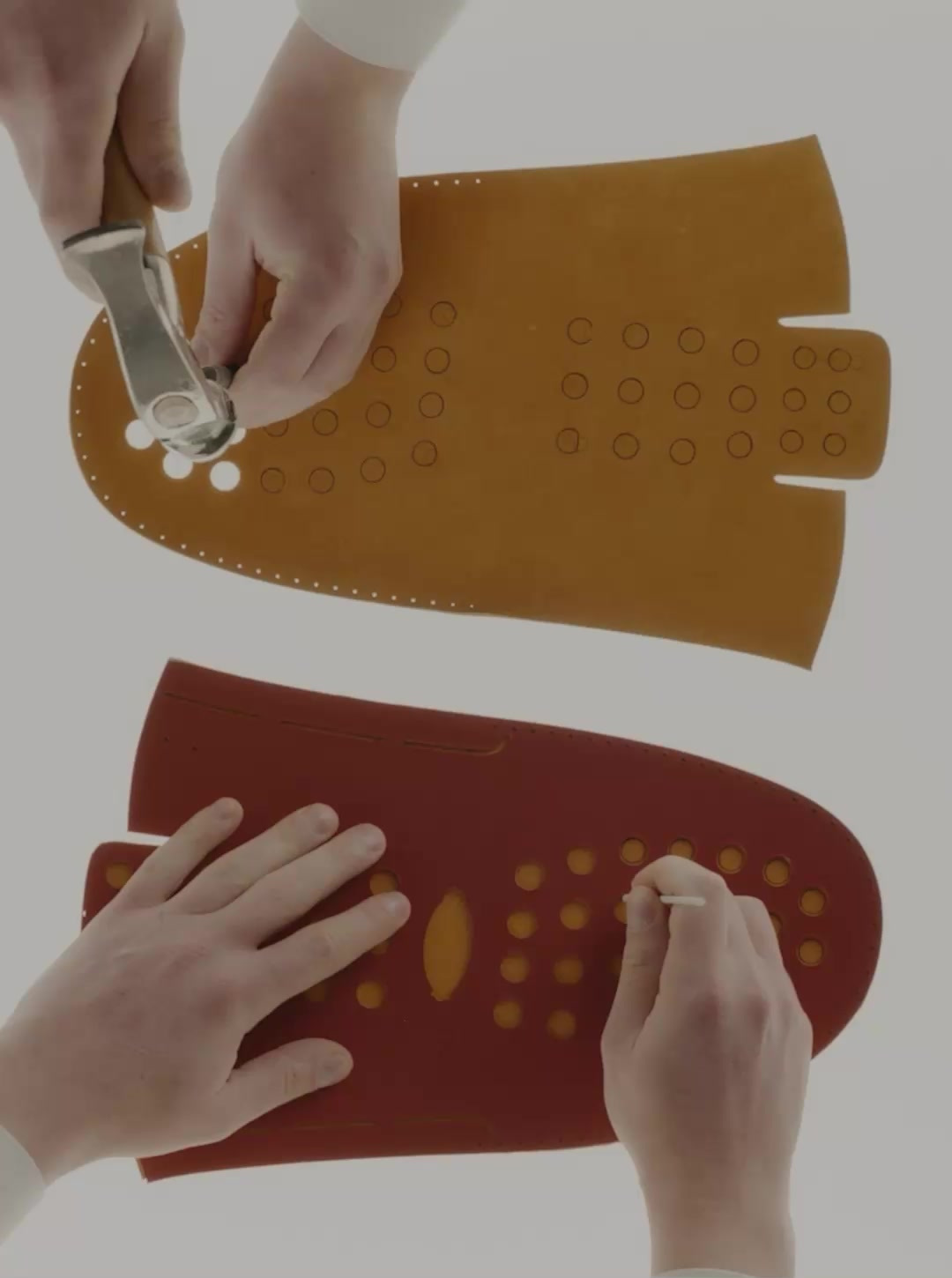 Tod’s published craft illustration showing sole components and handwork.