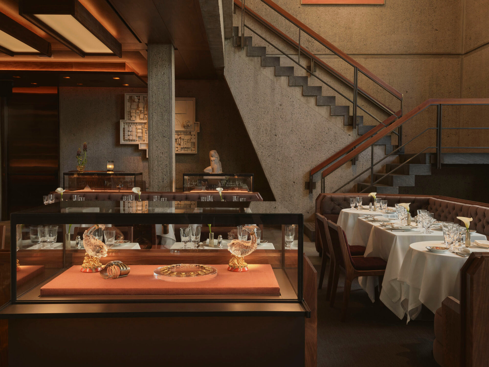 Display cases within Marcel at Sotheby’s New York, in Goppion’s project record.