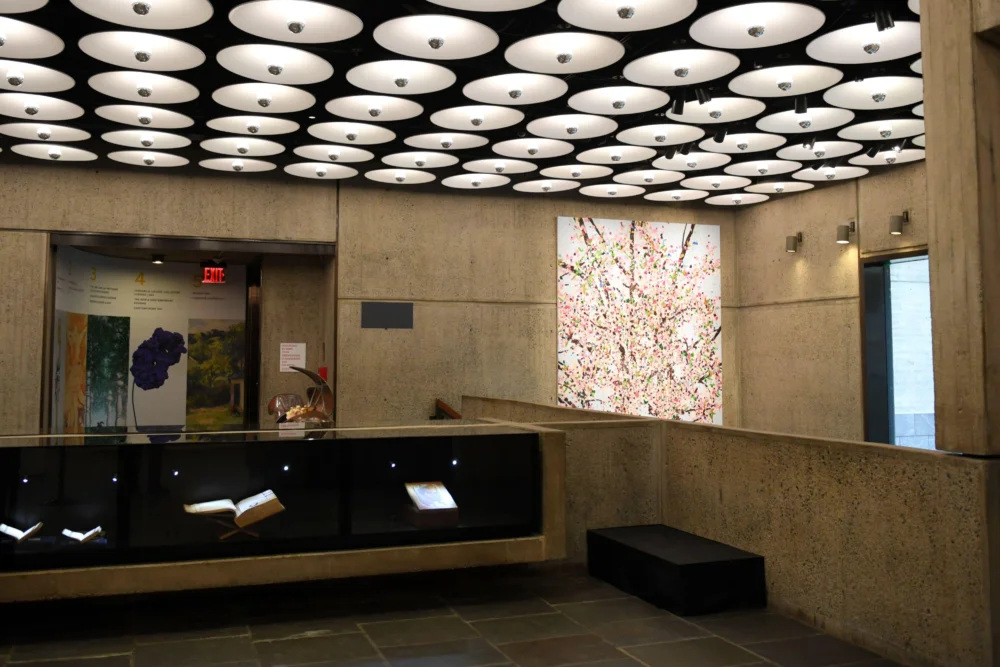 Another view of the documented gallery display.
