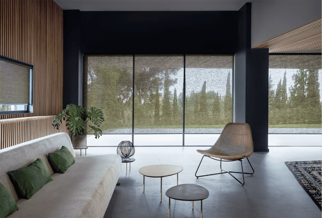 The window edge in Crestron’s official shade-hardware imagery.