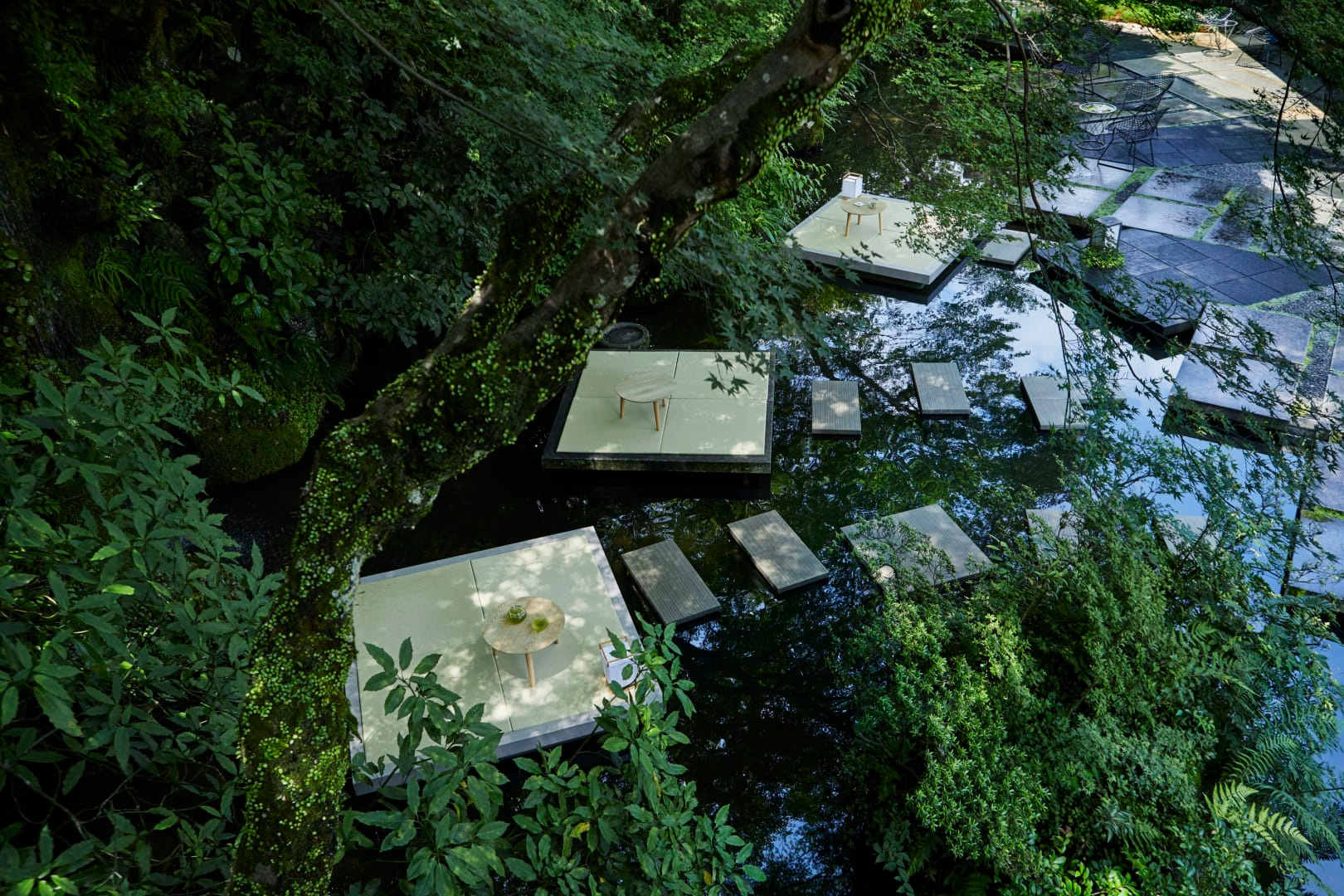 The water garden in the official property gallery.