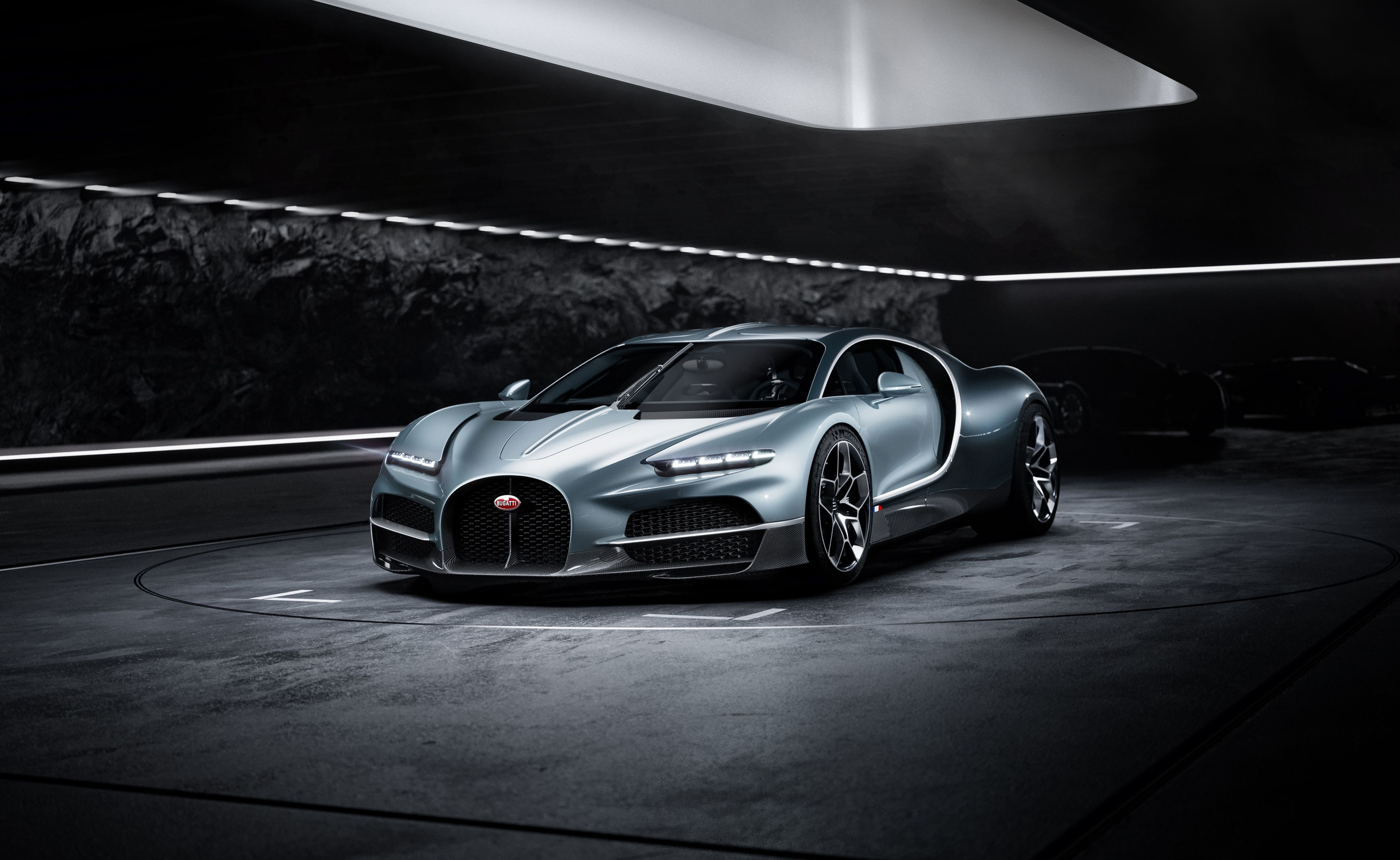 The Tourbillon in Bugatti’s official June 2024 launch studio sequence.